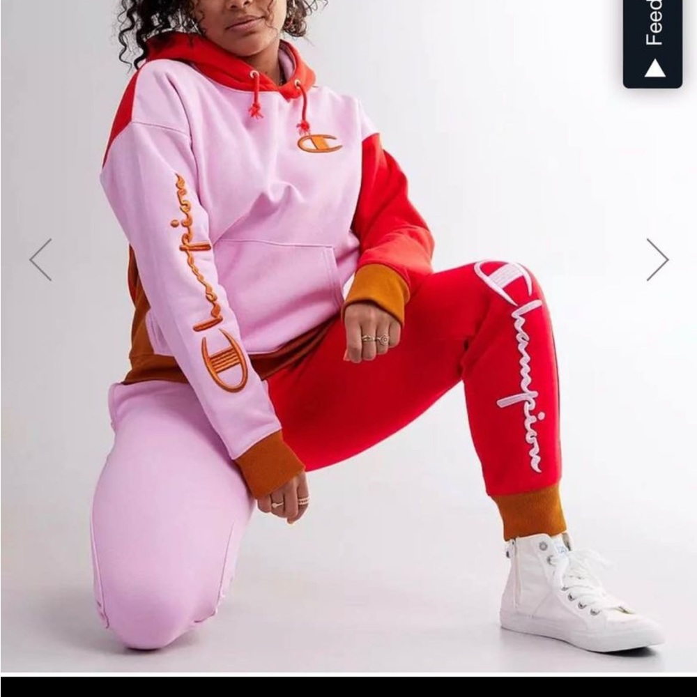 Champion Reverse Weave Colorblock Set M